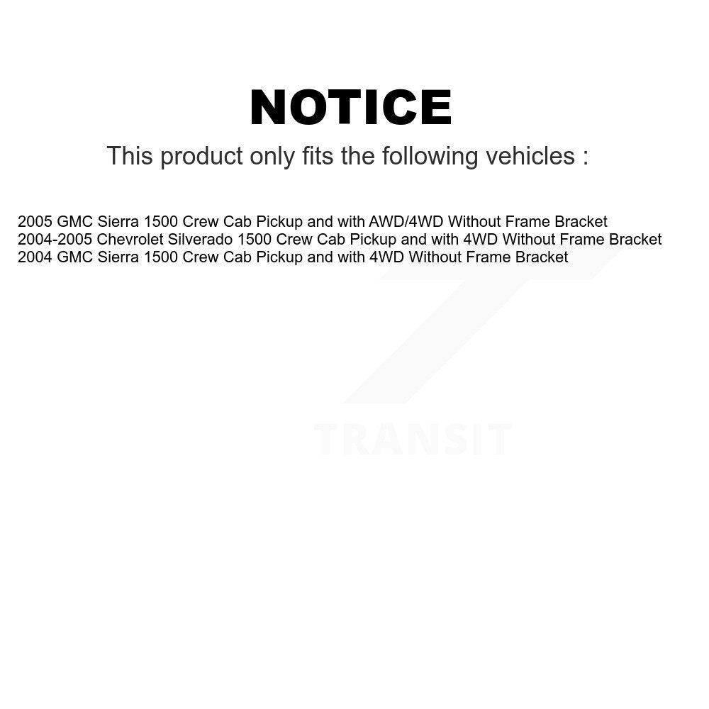 Front Control Arms Assembly And Lower Ball Joints Tie Rods Link Sway Bar Suspension Kit (13Pc) For Chevrolet Silverado 1500 GMC Sierra Without Frame Bracket K72-101299