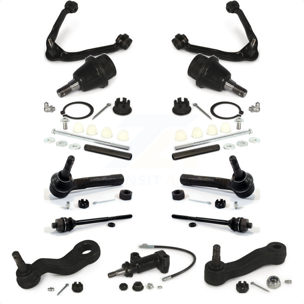 Front Control Arms Assembly And Lower Ball Joints Tie Rods Link Sway Bar Suspension Kit (13Pc) For Chevrolet Silverado 1500 GMC Sierra Without Frame Bracket K72-101299