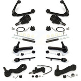 Front Control Arms Assembly And Lower Ball Joints Tie Rods Link Sway Bar Suspension Kit (13Pc) For Chevrolet Silverado 1500 GMC Sierra Without Frame Bracket K72-101299