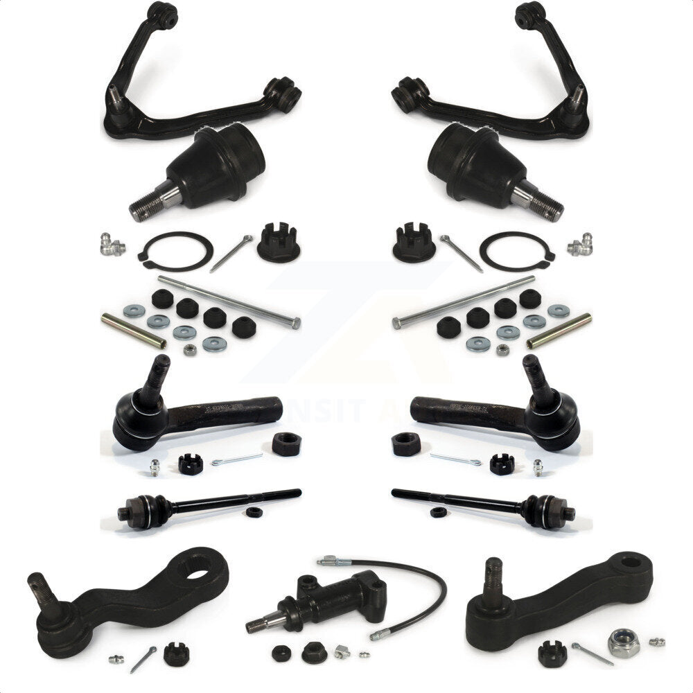Front Control Arms Assembly And Lower Ball Joints Tie Rods Link Sway Bar Suspension Kit (13Pc) For Chevrolet Silverado 1500 GMC Sierra Without Frame Bracket K72-101301