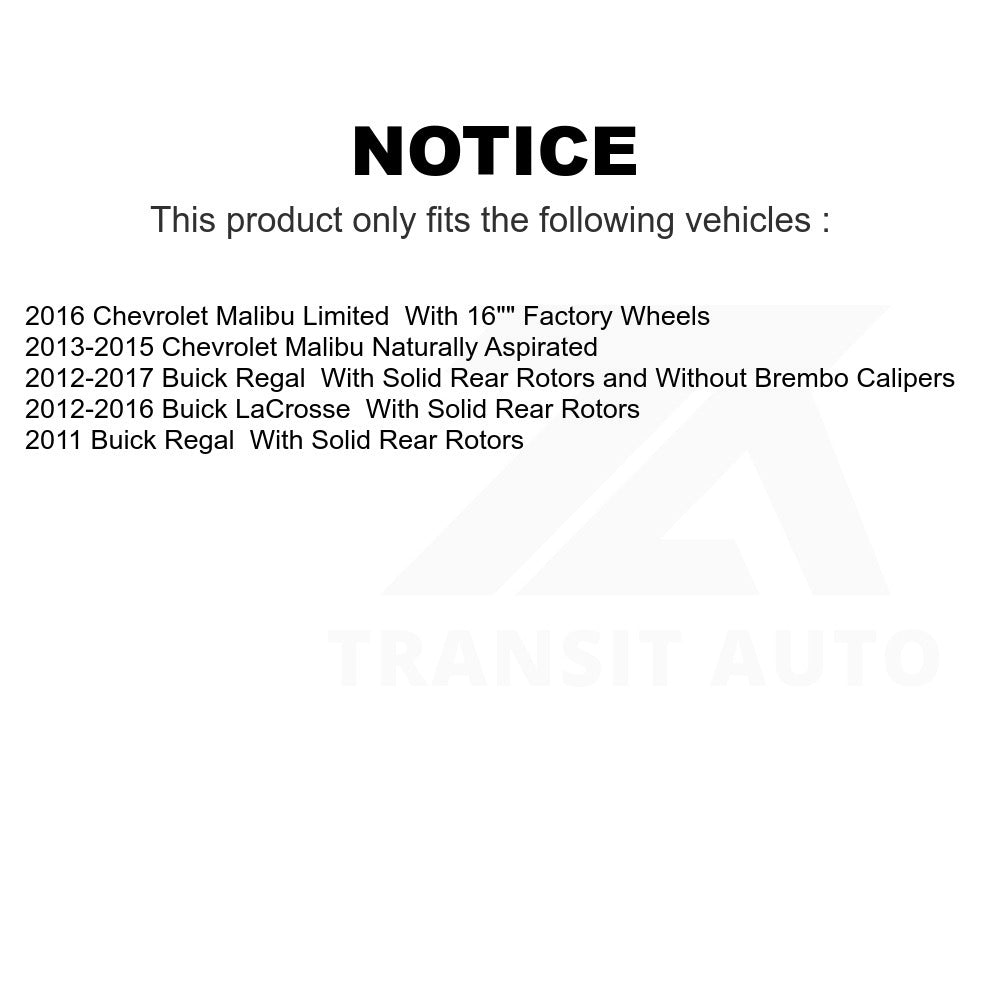Front Disc Brake Rotor 8-580839 For Chevrolet Malibu Buick LaCrosse Regal Limited