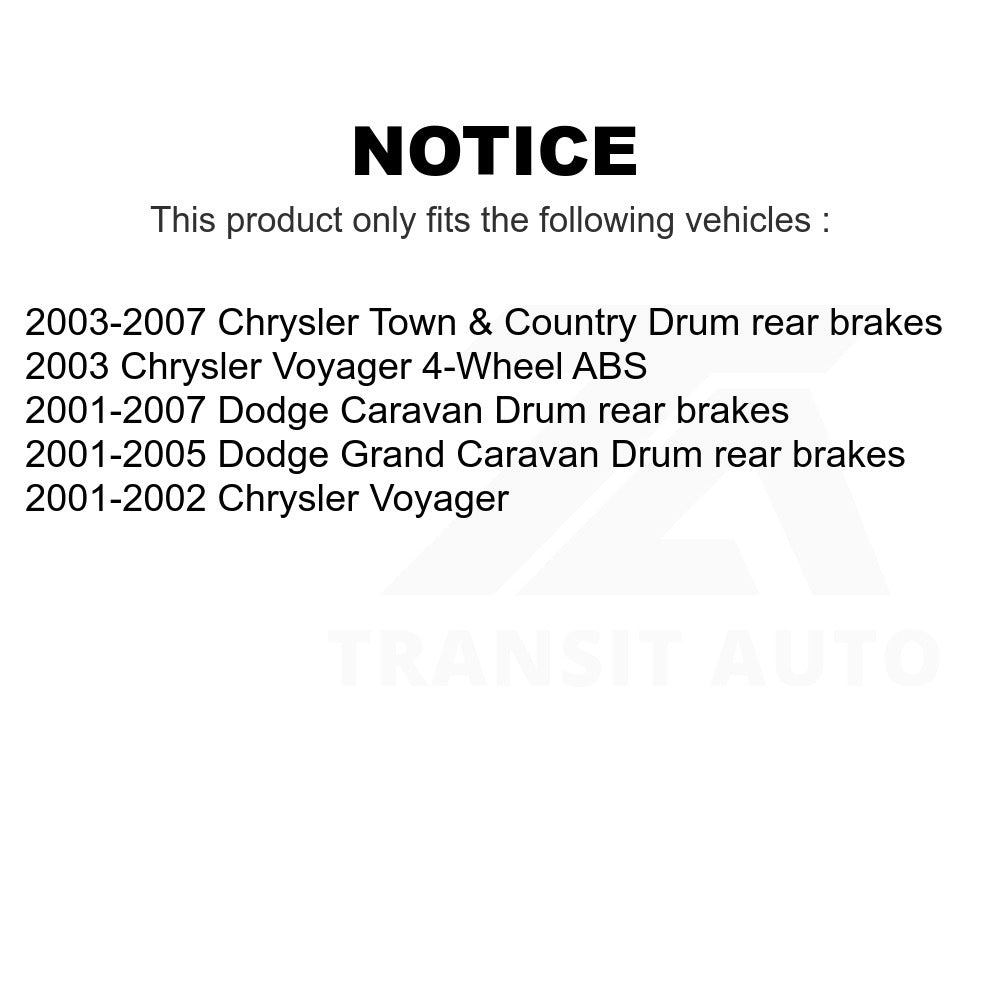 Front Disc Brake Rotor 8-780037 For Dodge Chrysler Town & Country Grand Caravan Voyager