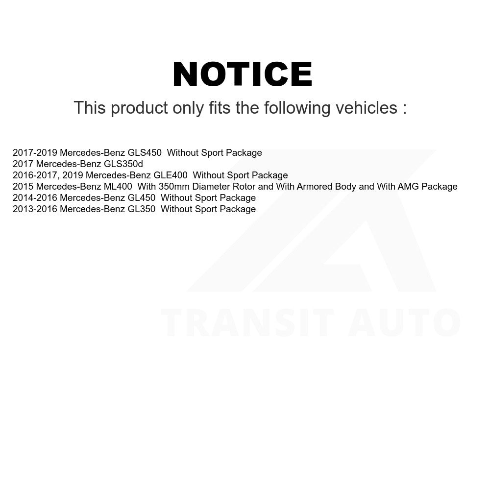 Front Disc Brake Rotor 8-982121 For Mercedes-Benz GLS450 GL450 GL350 GLE400 ML400 GLS350d