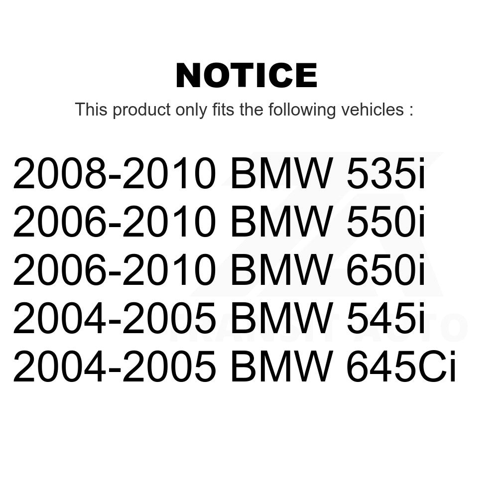 Front Disc Brake Rotor 8-TQ8170 For BMW 650i 535i 550i 645Ci 545i