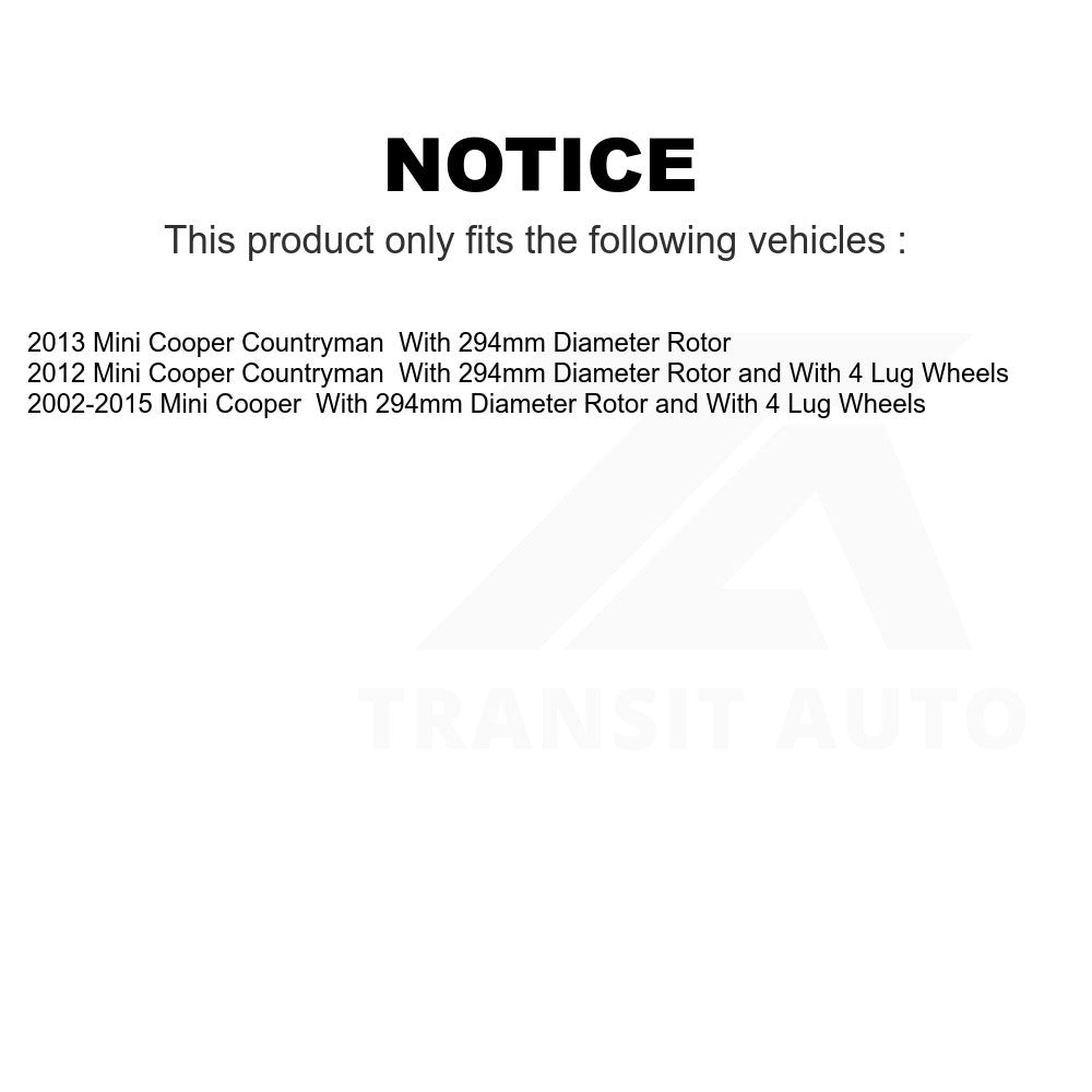 Front Disc Brake Rotor DS1-980605 For Mini Cooper Countryman