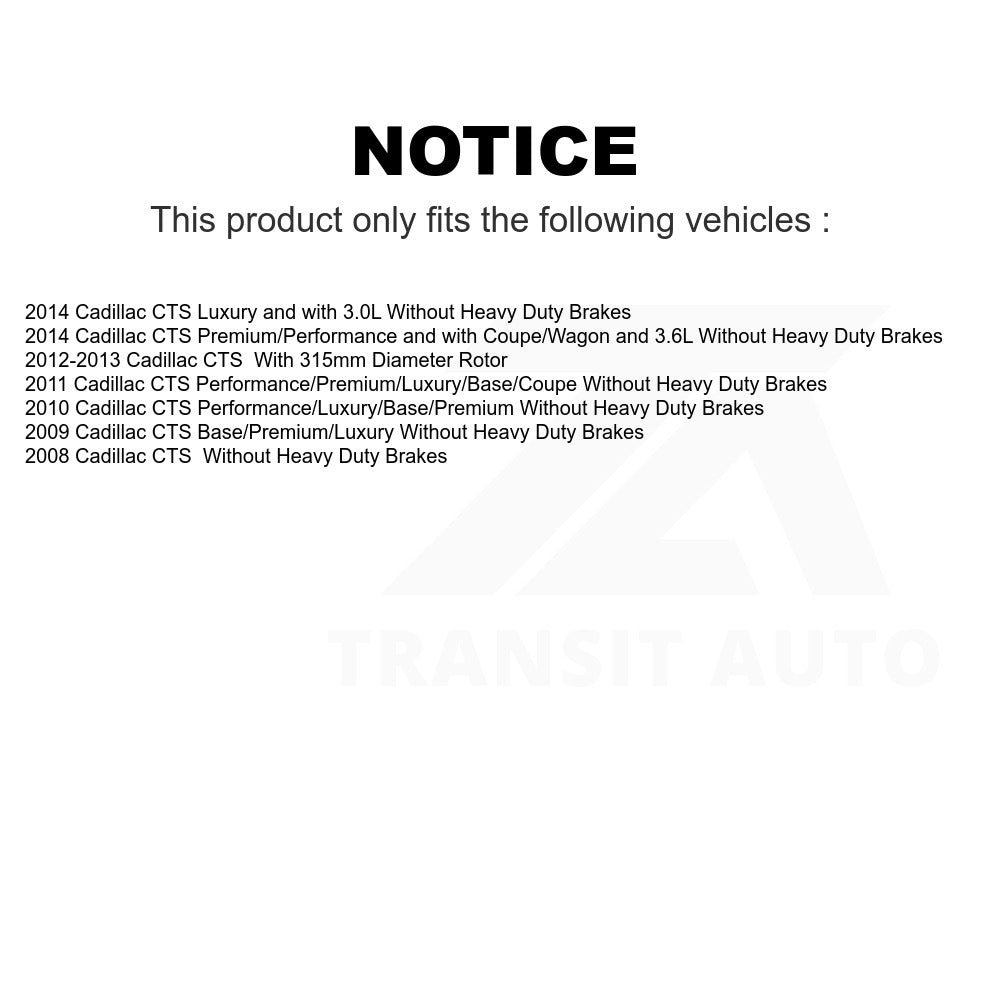 Front Disc Brake Rotor GCR-580678 For Cadillac CTS
