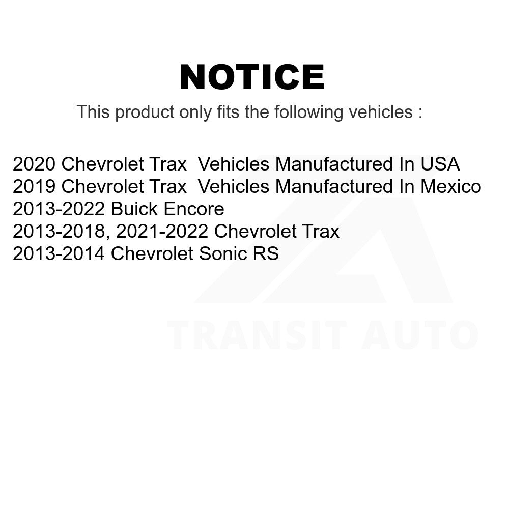 Front Disc Brake Rotor GCR-581025 For Chevrolet Buick Encore Trax Sonic