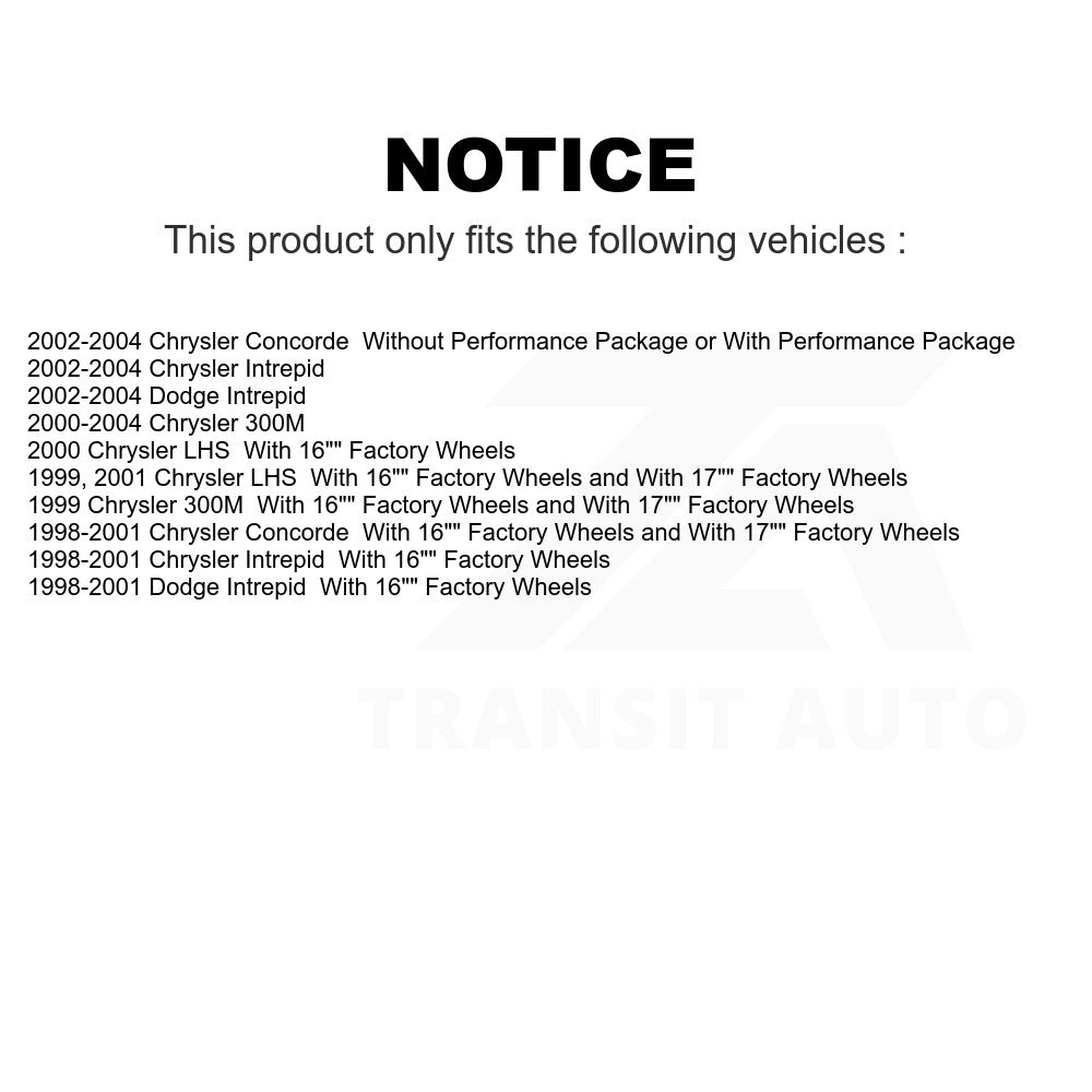 Front Disc Brake Rotor GCR-76722 For Chrysler Dodge Intrepid 300M Concorde LHS