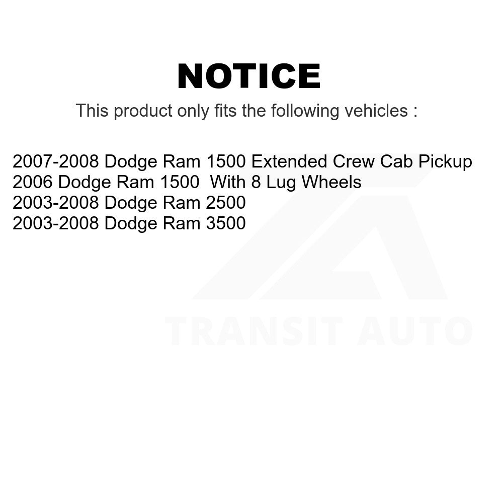 Front Disc Brake Rotor GCR-780143 For Dodge Ram 2500 1500 3500