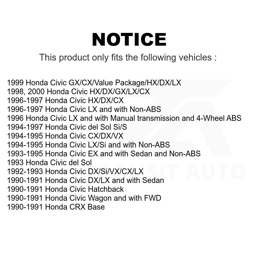 Front Disc Brake Rotor GCR-96147 For Honda Civic del Sol CRX