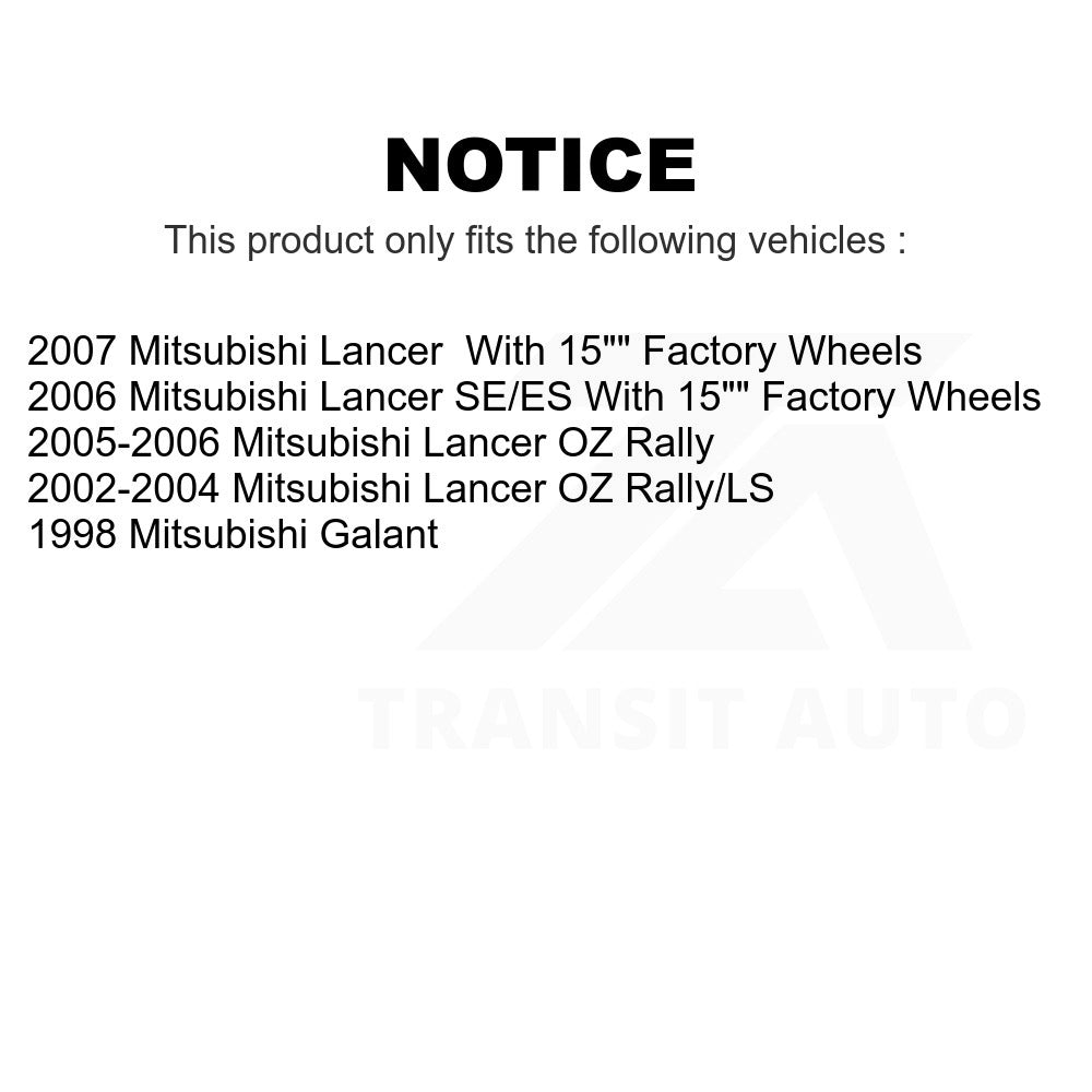 Front Disc Brake Rotor GCR-96807 For Mitsubishi Lancer Galant