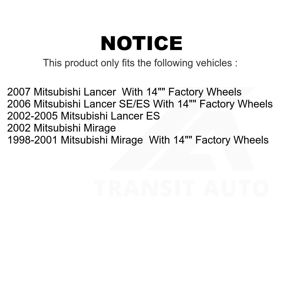 Front Disc Brake Rotor GCR-96973 For Mitsubishi Lancer Mirage