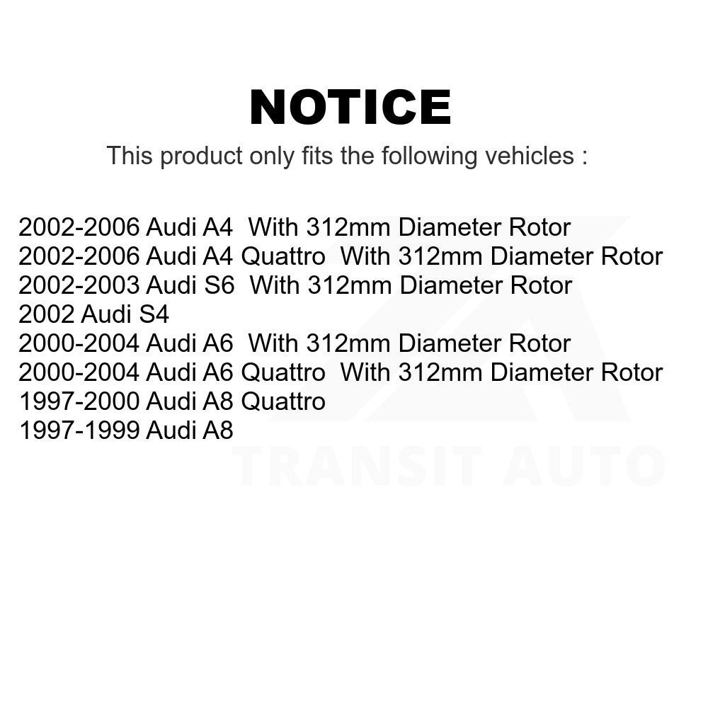 Front Disc Brake Rotor GCR-980001 For Audi A4 Quattro A6 A8 S4 S6