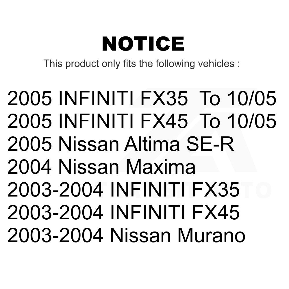 Front Disc Brake Rotor GCR-980225 For Nissan Altima Murano Maxima INFINITI FX35 FX45