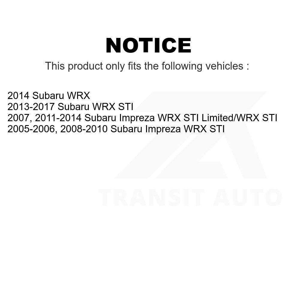 Front Disc Brake Rotor GCR-980356 For Subaru Impreza WRX STI