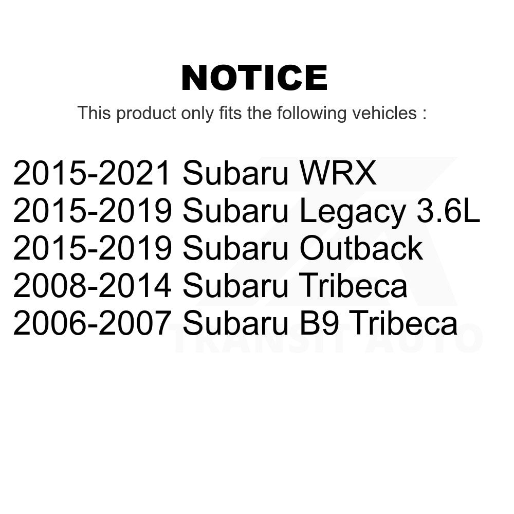 Front Disc Brake Rotor GCR-980377 For Subaru Outback Legacy WRX Tribeca B9