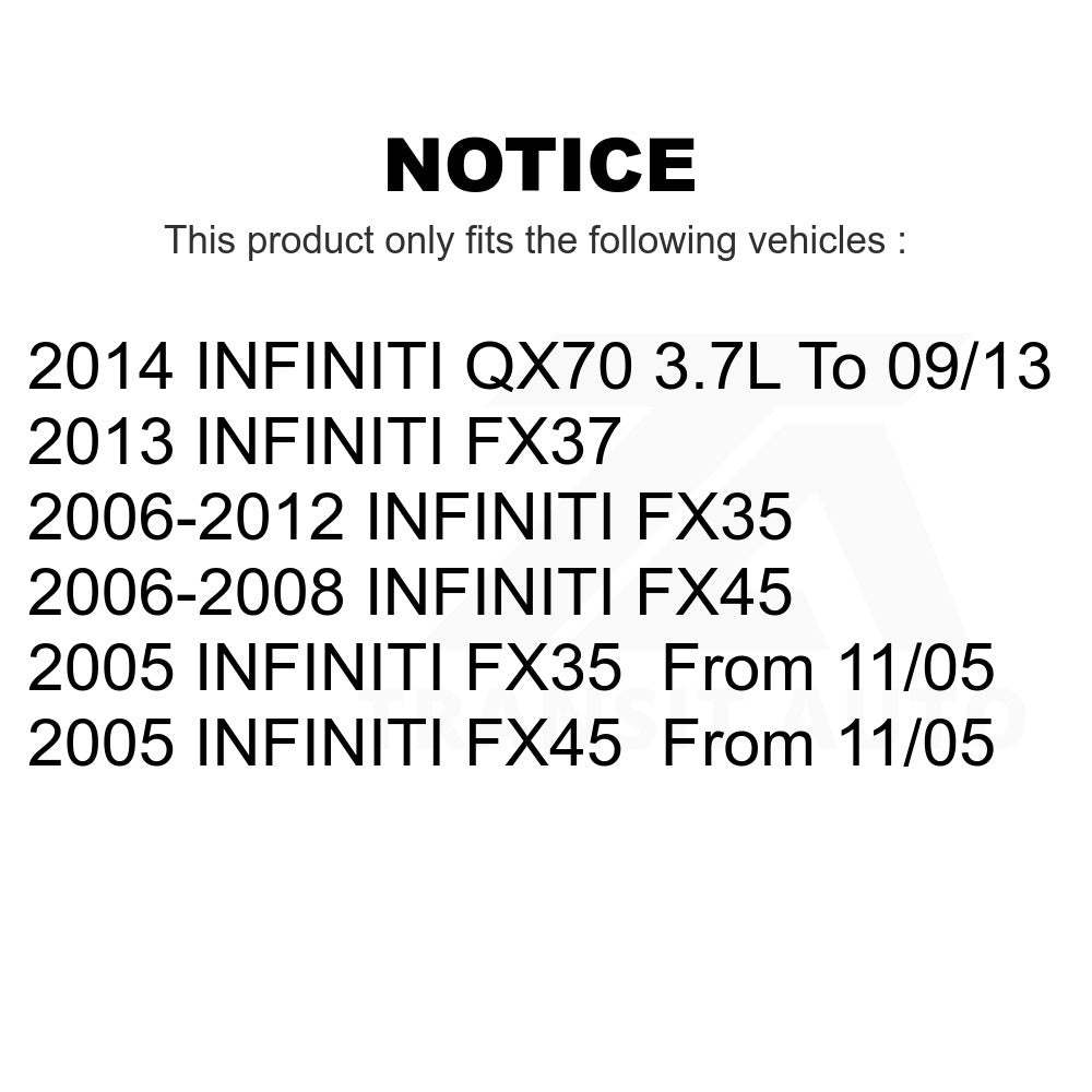 Front Disc Brake Rotor GCR-980574 For INFINITI FX35 FX37 QX70 FX45