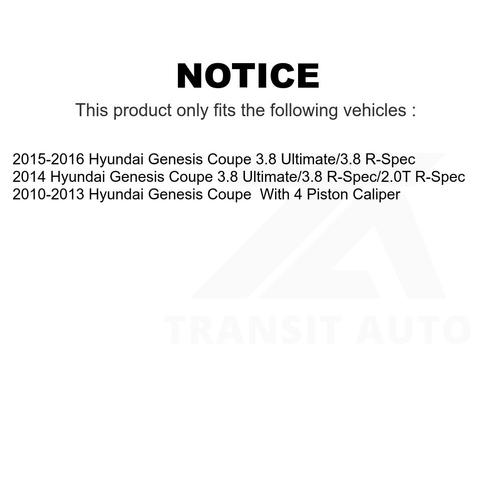 Front Disc Brake Rotor GCR-980766 For Hyundai Genesis Coupe