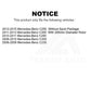 Front Disc Brake Rotor GCR-980789 For Mercedes-Benz C300 C250 C230