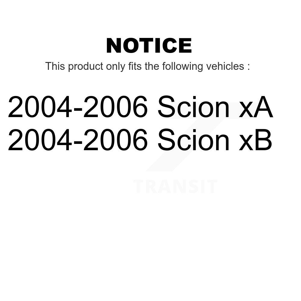 Front Disc Brake Rotors Pair For 2004-2006 Scion xB xA K8-100366