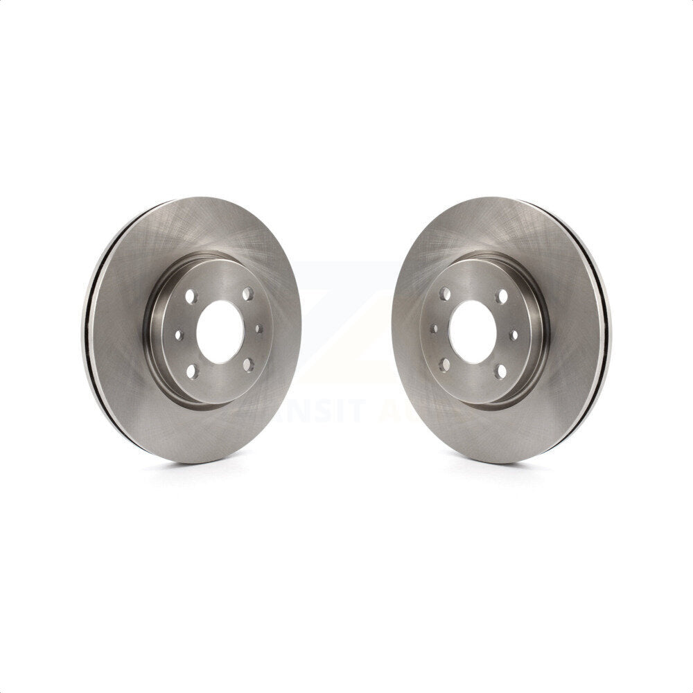 Front Disc Brake Rotors Pair For 2012-2017 Fiat 500 Naturally Aspirated K8-100518