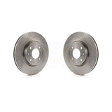 Front Disc Brake Rotors Pair For 2012-2017 Fiat 500 Naturally Aspirated K8-100518