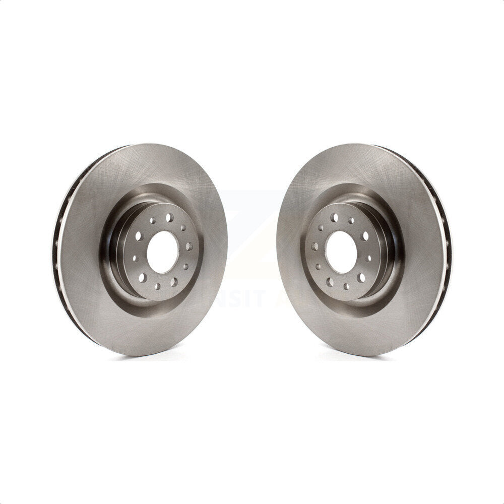 Front Disc Brake Rotors Pair For 2014-2020 Fiat 500L K8-100254