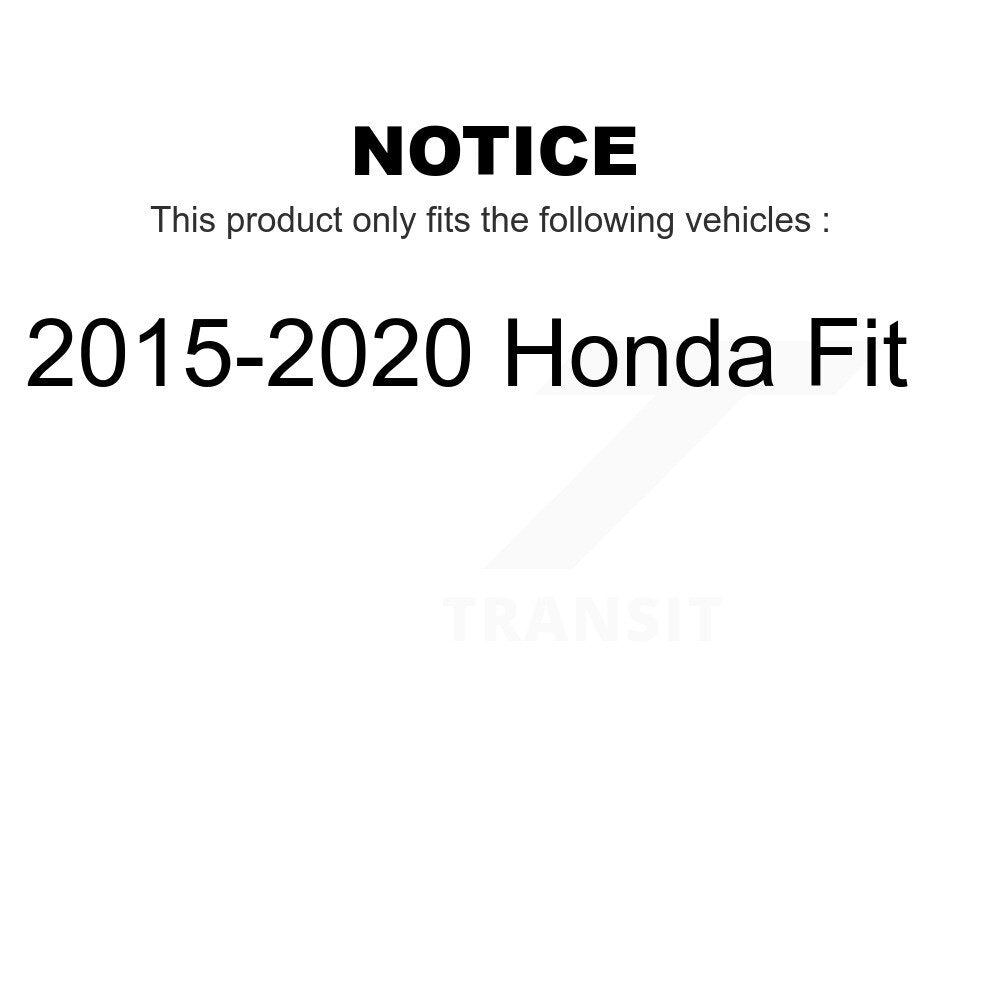Front Disc Brake Rotors Pair For 2015-2020 Honda Fit K8-100542
