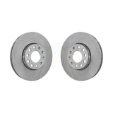 Front Disc Brake Rotors Pair For Audi Volkswagen Passat A4 Quattro A6 100 S6 K8-100279