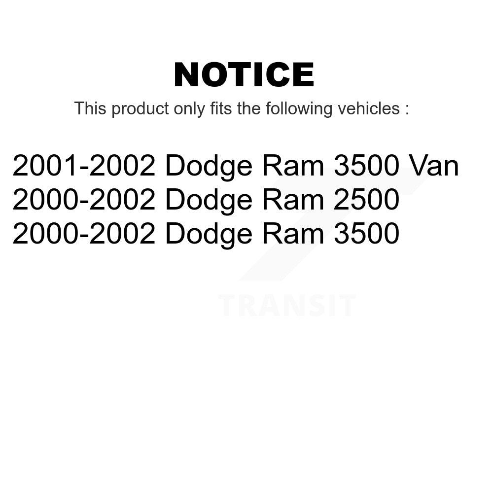 Front Disc Brake Rotors Pair For Dodge Ram 2500 3500 Van K8-100216