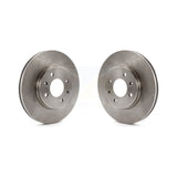 Front Disc Brake Rotors Pair For Hyundai Accent Kia Rio K8-100524