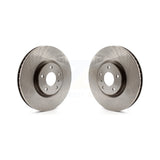 Front Disc Brake Rotors Pair For INFINITI G37 G35 Q60 K8-100450