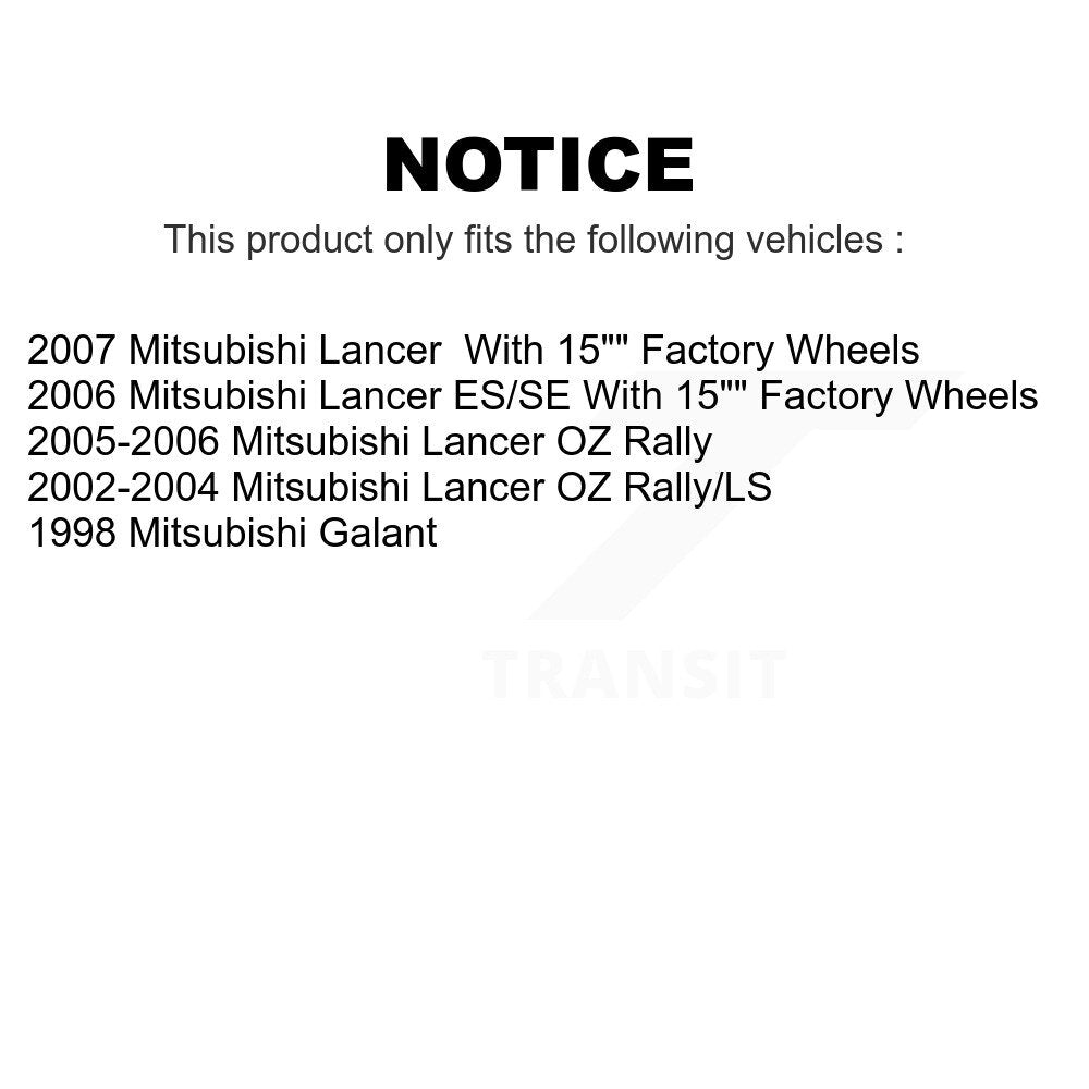 Front Disc Brake Rotors Pair For Mitsubishi Lancer Galant K8-100310