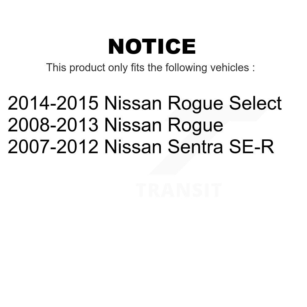 Front Disc Brake Rotors Pair For Nissan Rogue Sentra Select K8-100469