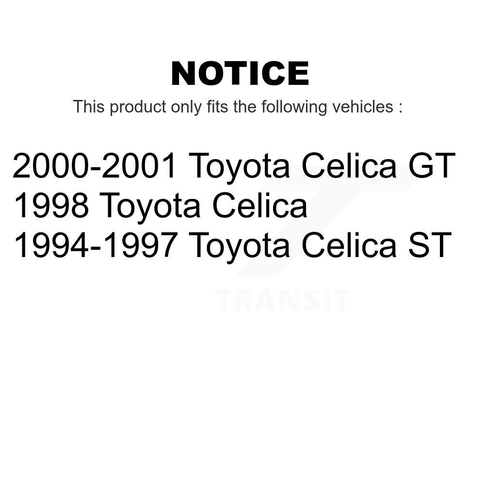 Front Disc Brake Rotors Pair For Toyota Celica K8-100283