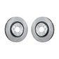 Front Disc Brake Rotors Pair For Volkswagen Jetta Beetle Golf City K8-100302