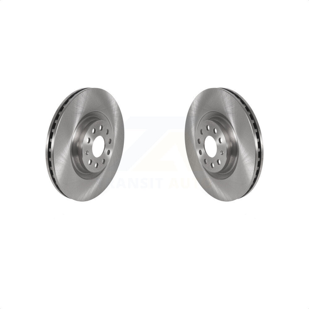 Front Disc Brake Rotors Pair For Volkswagen Tiguan Jetta GTI Audi Golf R S3 Q3 A3 Arteon Quattro K8-101757