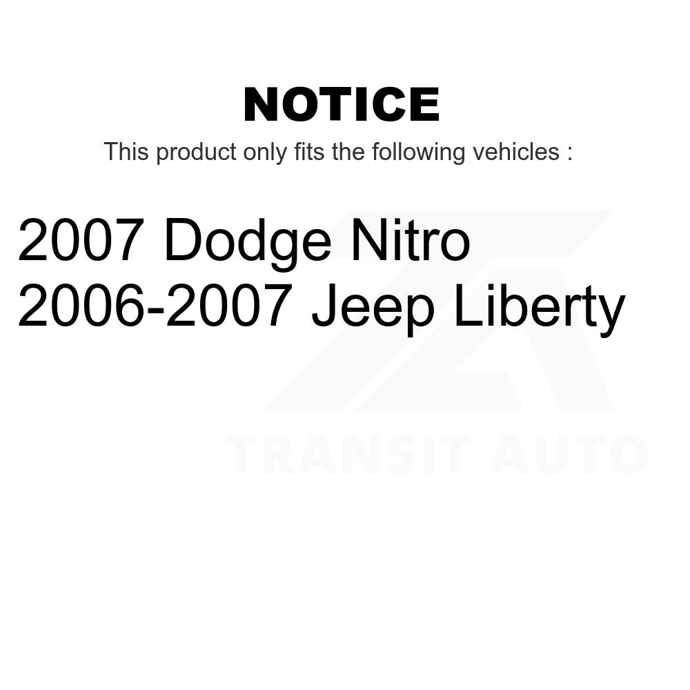 Front Inner Steering Tie Rod End TOR-EV800416 For Jeep Liberty Dodge Nitro