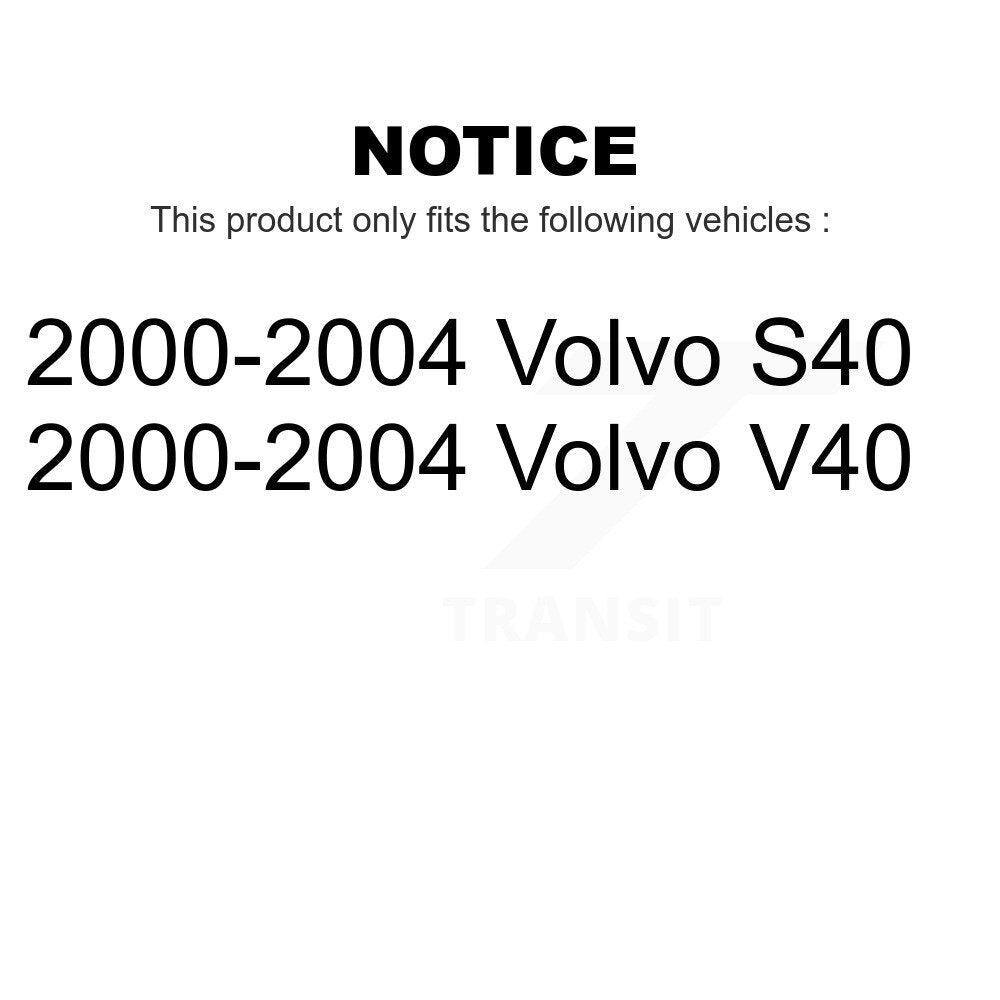 Front Inner Wheel Bearing Pair For 2000-2004 Volvo S40 V40 K70-101337