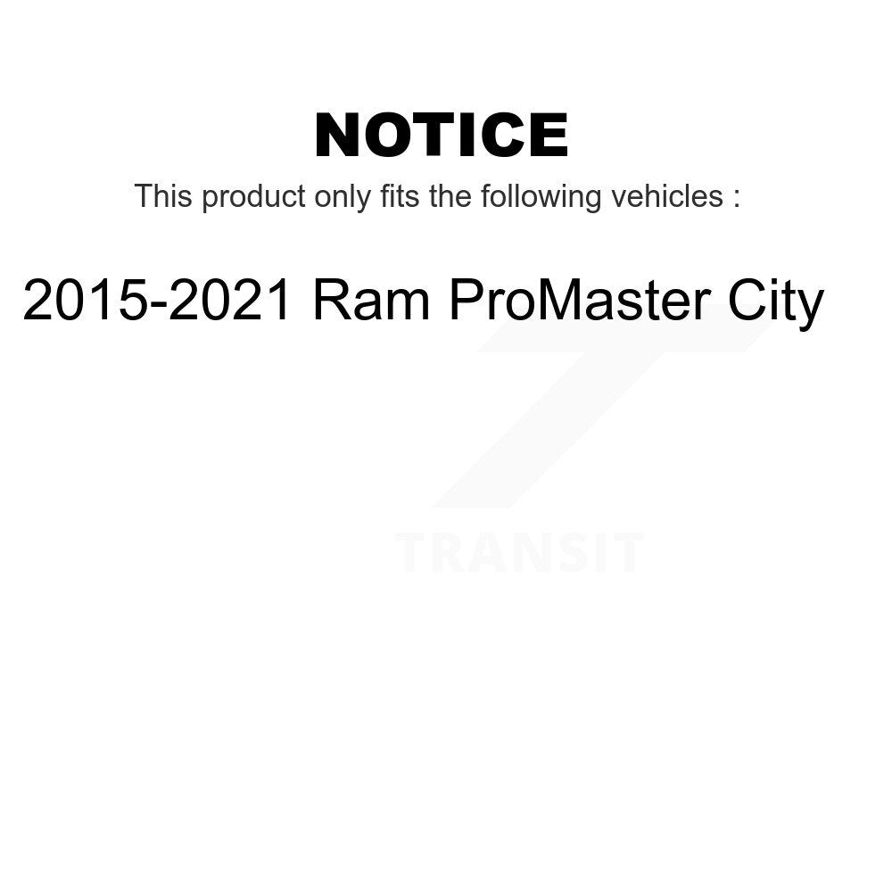 Front Inner Wheel Bearing Pair For 2015-2021 Ram ProMaster City K70-101518