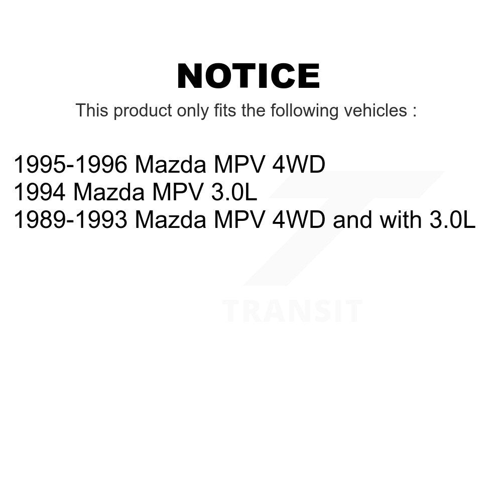 Front Inner Wheel Bearing Pair For Mazda MPV K70-101336