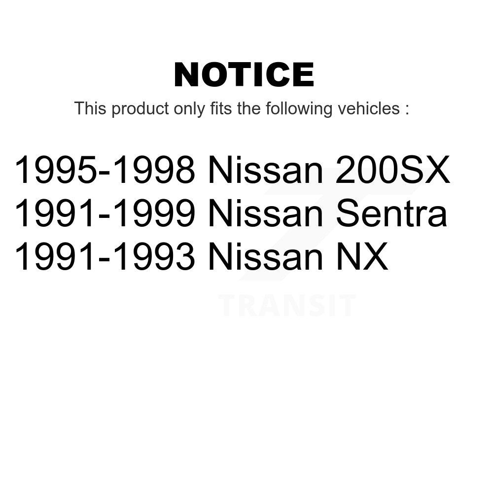 Front Inner Wheel Bearing Pair For Nissan Sentra 200SX NX K70-101339