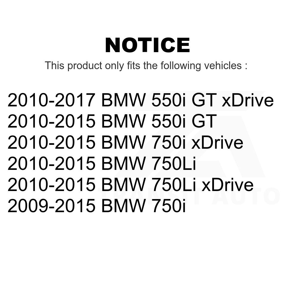 Front Left Disc Brake Rotor 8-TQ8247 For BMW 750Li xDrive 750i 550i GT