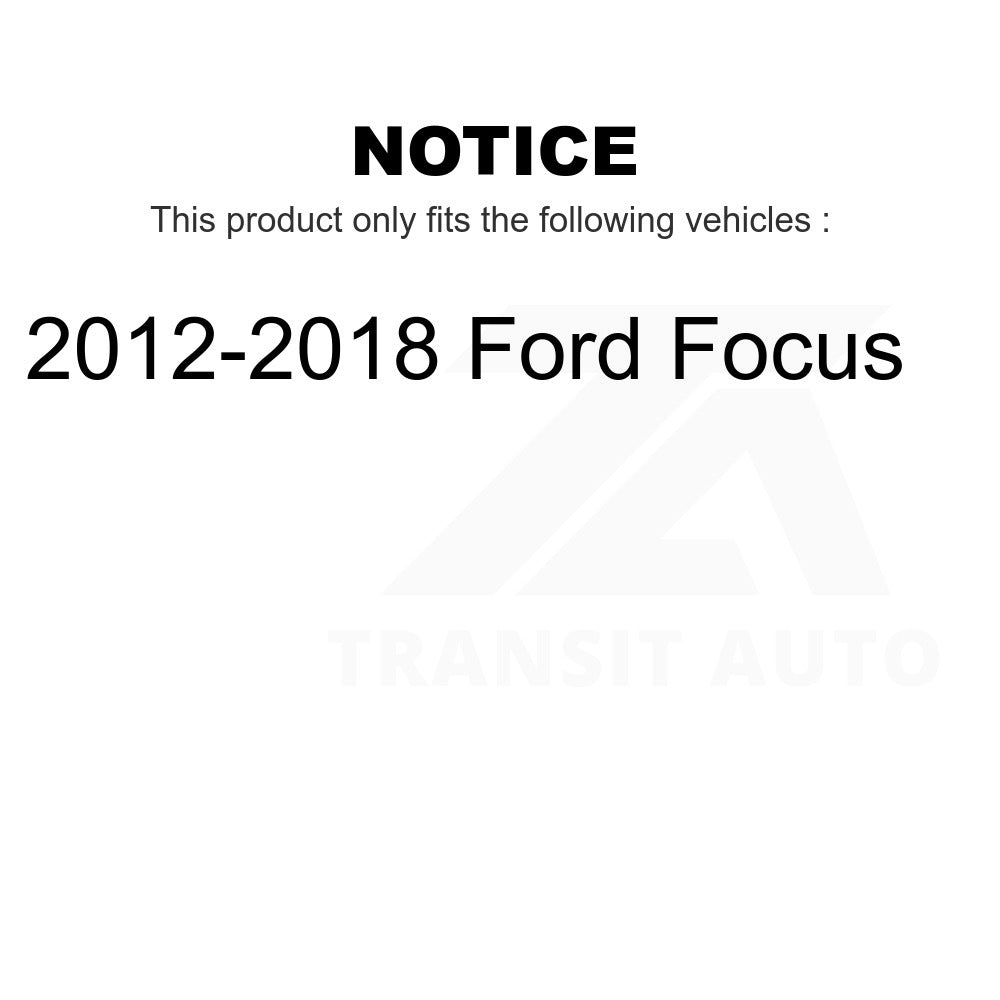 Front Left Lower Rearward Suspension Control Arm Bushing TOR-K201966 For 2012-2018 Ford Focus