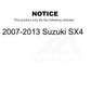 Front Left Lower Suspension Control Arm Ball Joint Assembly 72-CK620577 For 2007-2013 Suzuki SX4