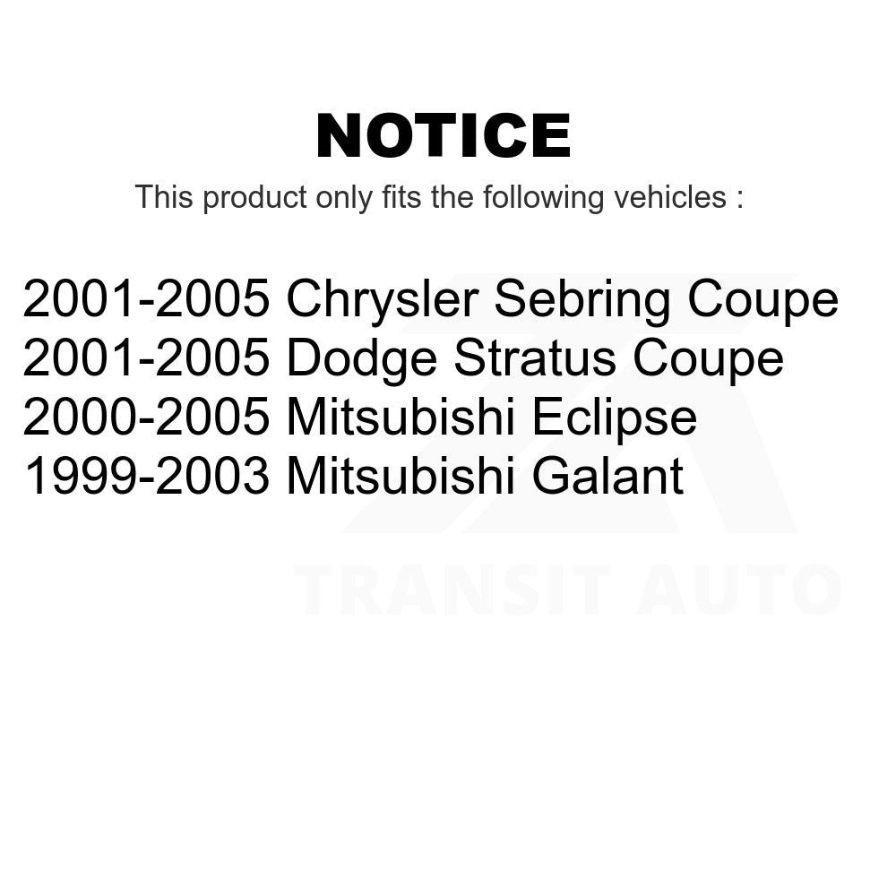 Front Left Suspension Stabilizer Bar Link Kit TOR-K7430 For Mitsubishi Chrysler Sebring Dodge Stratus Eclipse Galant