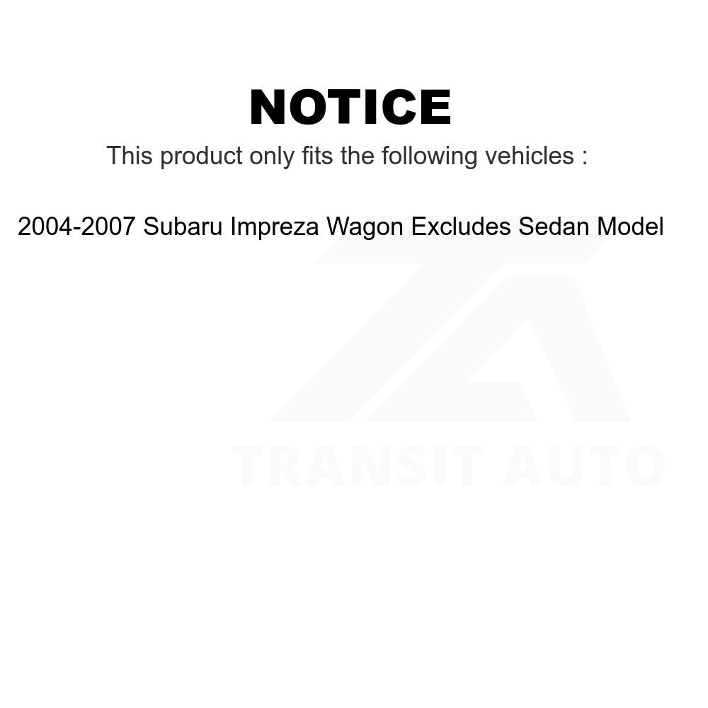 Front Left Suspension Strut Coil Spring Assembly 78A-11157 For 2004-2007 Subaru Impreza Wagon Excludes Sedan Model