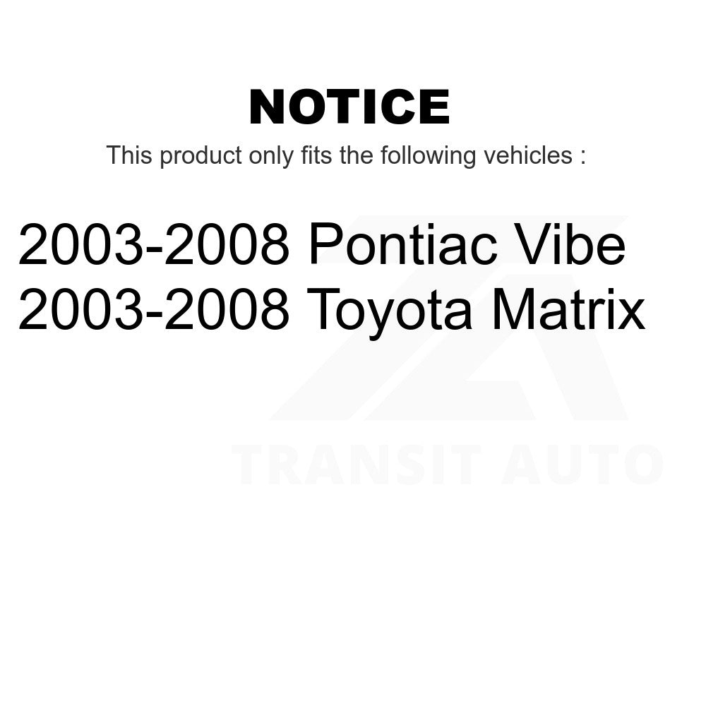 Front Left Suspension Strut Coil Spring Assembly 78A-11241 For 2003-2008 Toyota Matrix Pontiac Vibe