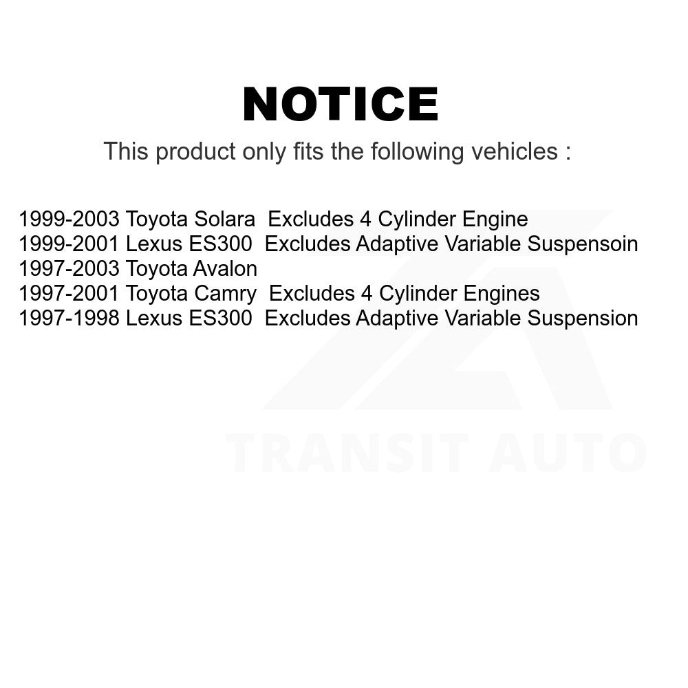 Front Left Suspension Strut Coil Spring Assembly 78A-11281 For Toyota Camry Avalon Lexus ES300 Solara