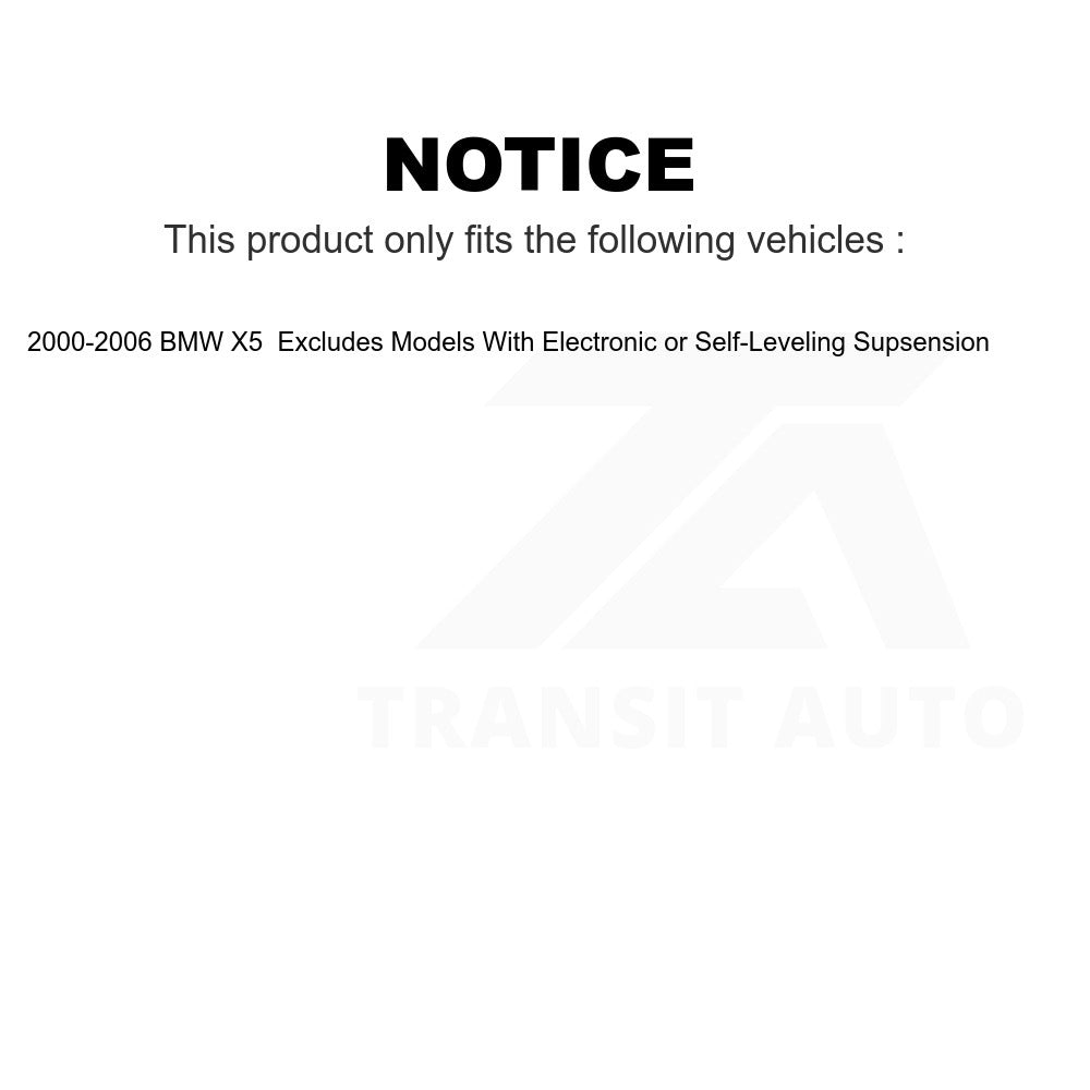 Front Left Suspension Strut Coil Spring Assembly 78A-11375 For 2000-2006 BMW X5 Excludes Models With Electronic or Self-Leveling Supsension